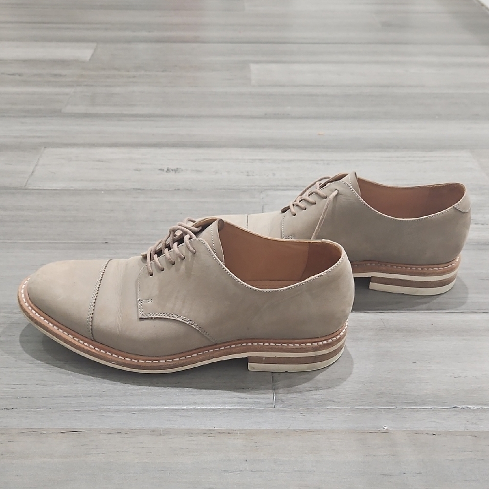Aldo Dr. B's Men's Taupe Leather Oxfords Size 10